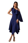 Coast Petite Midi Wedding Guest Dress In Blue