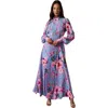 Coast Pleated Lace Trim Long Sleeve Midi Dress In Multi