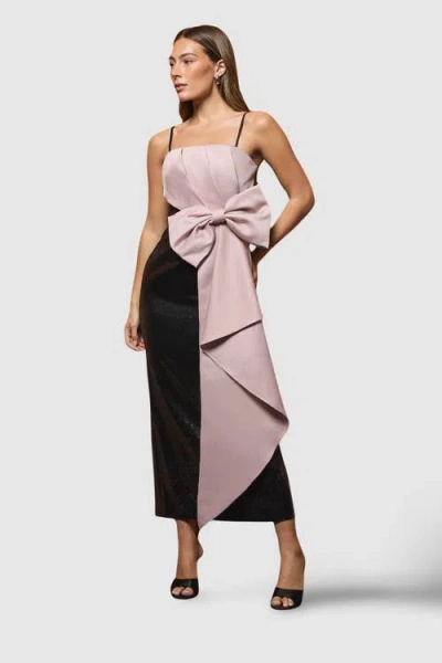 Coast Sequin Bow Maxi Dress In Black