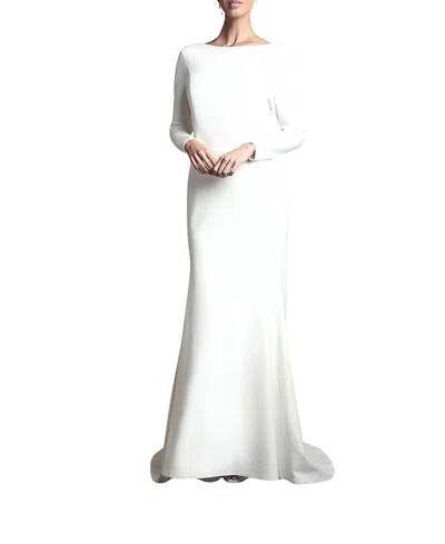 Coast Slash Neck Maxi Dress In White