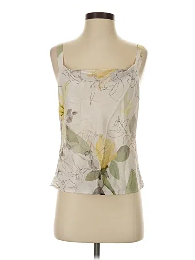 Pre-owned Coast Sleeveless Top Ivory Scoop Neck Tops