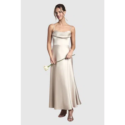 Coast Strappy Maxi Bridesmaid Dress In Neutral