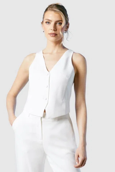 Coast Tailored Bridal Waistcoat In White