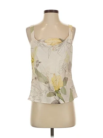 Pre-owned Coast Tank Top Ivory Strapless Neckline Tops In White