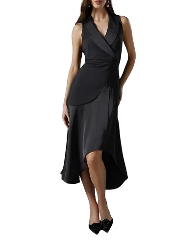 Coast Tux Sleeveless Midi Dress In Black