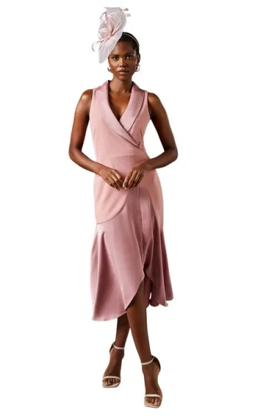 Coast Tux Sleeveless Midi Dress In Purple