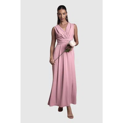 Coast V-neck Wrap Maxi Dress In Pink