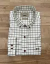 Coastal Cotton Cotton Stretch Woven Button Up In Cypress In Multi