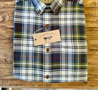 Coastal Cotton Cotton Twill Woven Button Up In Ponderosa Plaid In Multi