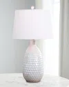 Coastal Living By Regina Andrew Glimmer Ceramic Table Lamp In White