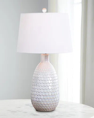 Coastal Living By Regina Andrew Glimmer Ceramic Table Lamp In White