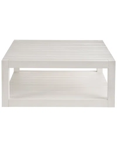 Coastal Living Weekender Hermosa Square Cocktail Table In White