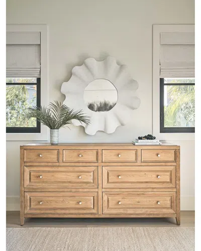 Coastal Living Weekender Scallop Mirror In Brown