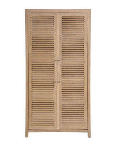 Coastal Living Weekender Utility Cabinet In Brown