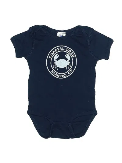 Pre-owned Coastal Kids' Short Sleeve Onesie In Blue