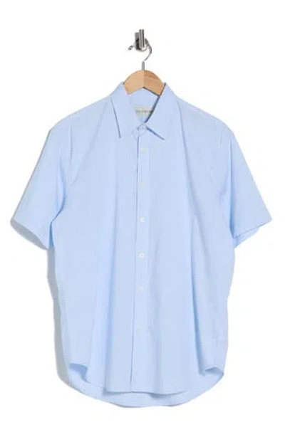 Coastaoro Eben Short Sleeve Button-up Shirt In Blue
