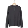 Coastaoro Melangia Knit Henley In Navy