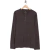 Coastaoro Melangia Knit Henley In Taupe