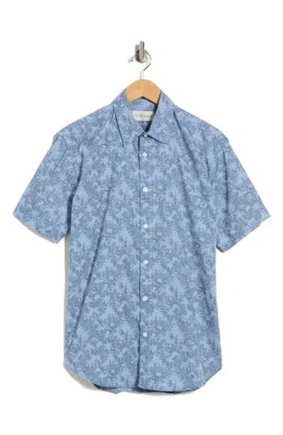 Coastaoro Short Sleeve Woven Shirt In Blue