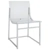 Coaster Adino Acrylic Dining Side Chair Clear And Chrome (set Of 2)