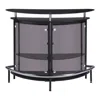 Coaster Amarillo 2-tier Bar Unit Black And Chrome