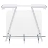 Coaster Araceli Home Bar Wine Cabinet White High Gloss And Chrome