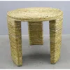 Coaster Artina Woven Rattan Round End Table Natural Brown