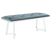 Coaster Beaufort Upholstered Tufted Bench Dark Grey