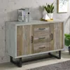 Coaster Co. Of America Abelardo 3-drawer Accent Cabinet Weathered Oak And Cement