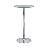Coaster Co. Of America Abiline Glass Top Round Bar Table Chrome