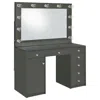 Coaster Co. Of America Acena 7-drawer Vanity Set With Lighting Grey High Gloss