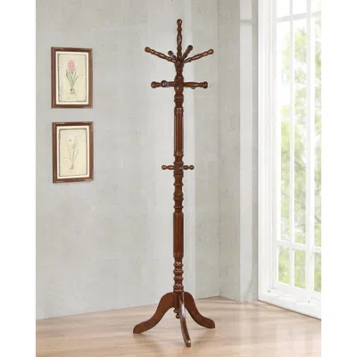 Coaster Co. Of America Achelle Coat Rack With 11 Hooks In Brown