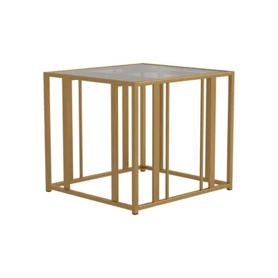 Coaster Co. Of America Adri Metal Frame End Table Matte Brass In Gold
