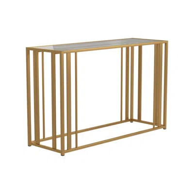 Coaster Co. Of America Adri Metal Frame Sofa Table Matte Brass