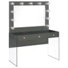 Coaster Co. Of America Afshan 3-drawer Vanity Set With Lighting Grey High Gloss