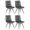 Coaster Co. Of America Aiken Upholstered Dining Side Chair Charcoal (set Of 4)