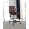 Coaster Co. Of America Aiken Upholstered Tufted Counter Height Stools Brown (set Of 2)