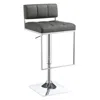 Coaster Co. Of America Alameda Adjustable Bar Stool Chrome And Grey