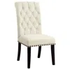 Coaster Co. Of America Alana Tufted Back Upholstered Side Chairs Beige (set Of 2)