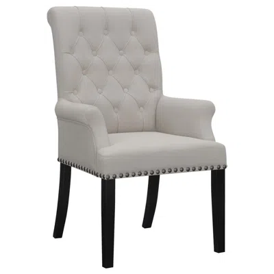 Coaster Co. Of America Alana Upholstered Tufted Arm Chair With Nailhead Trim
