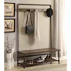 Coaster Co. Of America Alise Hall Tree With 5 Coat Hooks Chestnut And Dark Bronze