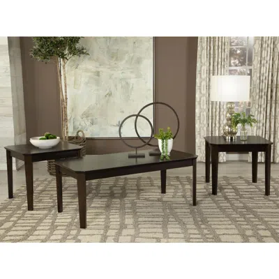 Coaster Co. Of America Amaro 3-piece Occasional Set Dark Brown In Green