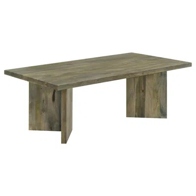 Coaster Co. Of America Andando Rectangular Solid Wood Coffee Table Mango Brown