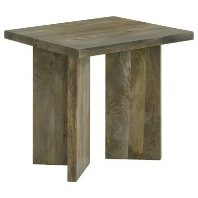 Coaster Co. Of America Andando Square Solid Wood End Table Mango Brown
