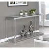 Coaster Co. Of America Anne Sofa Table With Lower Shelf Chrome And Clear