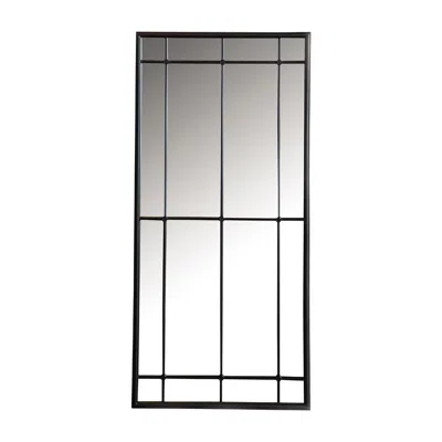 Coaster Co. Of America Annetta Rectangular Window Pane Wall Mirror Black