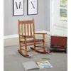 Coaster Co. Of America Annie Slat Back Youth Rocking Chair Golden Brown