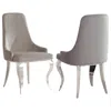 Coaster Co. Of America Antoine Upholstered Demi Arm Dining Side Chairs (set Of 2) In Gray