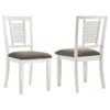 Coaster Co. Of America Appleton Wood Dining Side Chair Distressed White (set Of 2)