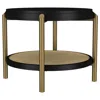Coaster Co. Of America Arini Round End Side Table With Storage Shelf Black